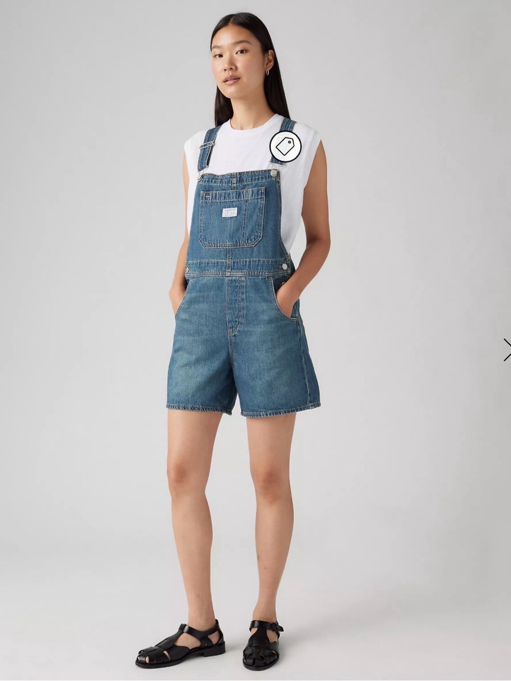 Levi’s Utility Lightweight Shortalls Sz XL
